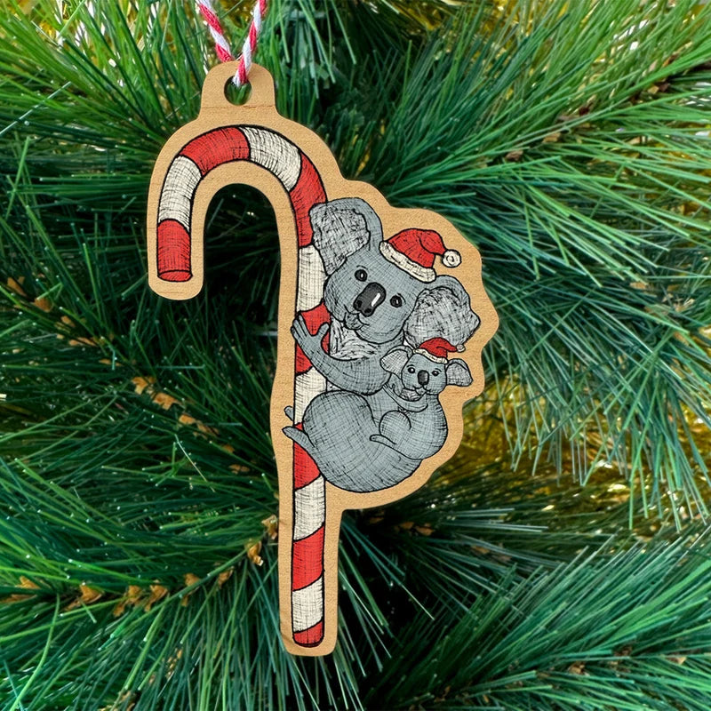 Koala christmas ornament