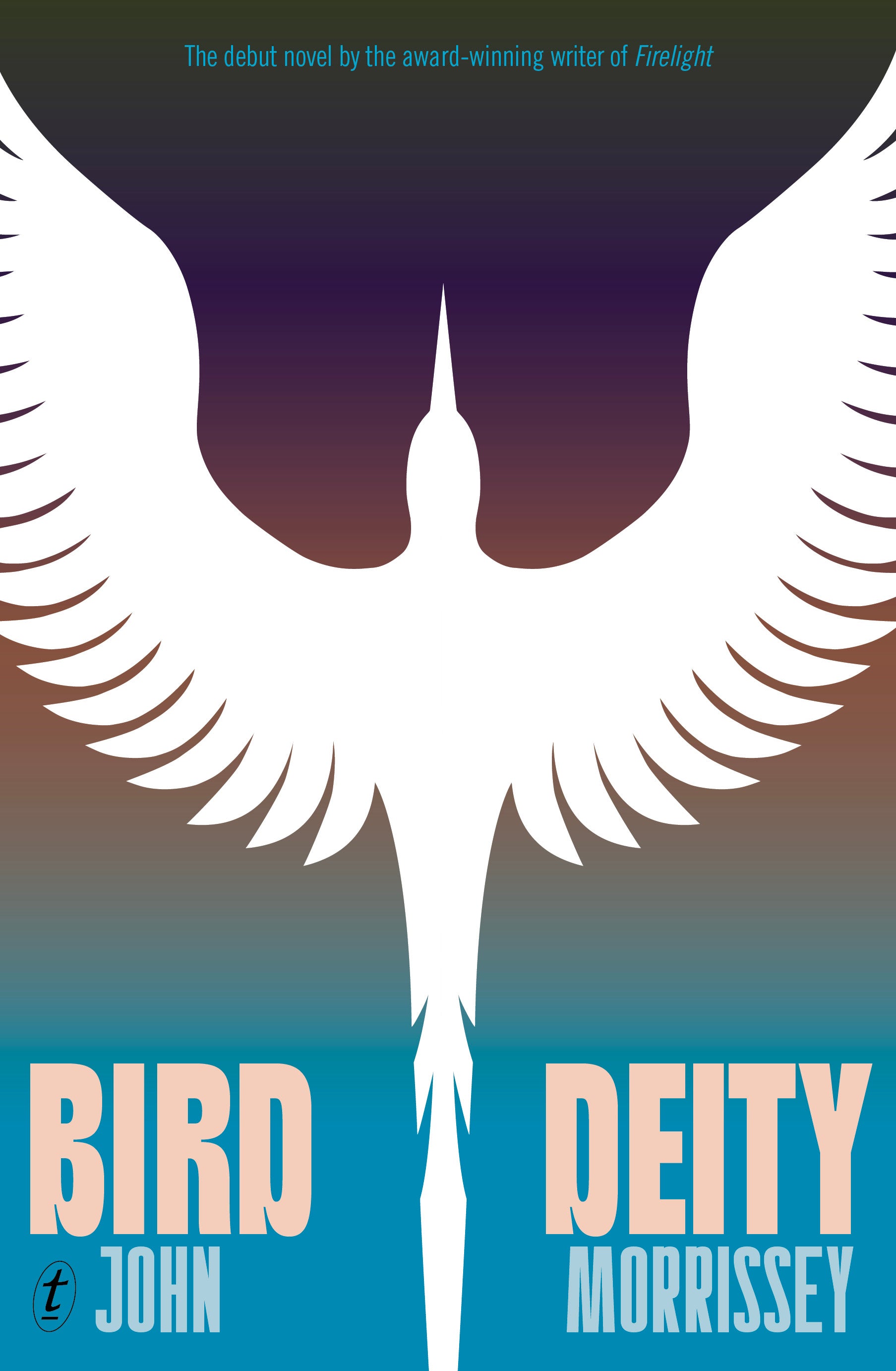 Book cover of 'Bird Deity' by John Morrissey with a stylized bird illustration.