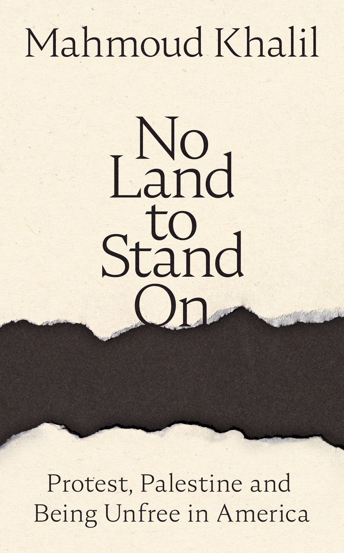 No land to stand on by Mahmoud Khalil