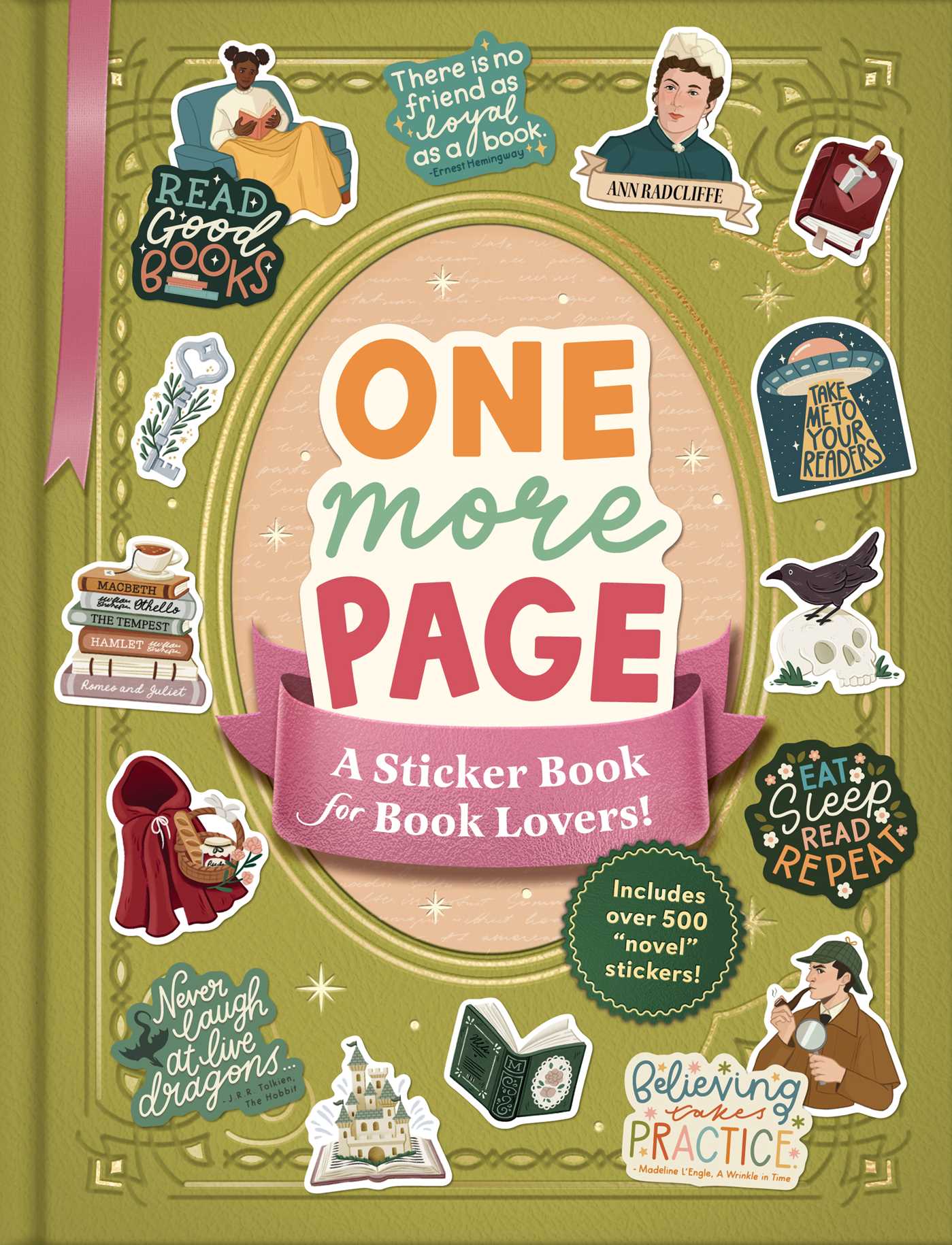 a sticker book for book lovers one more page