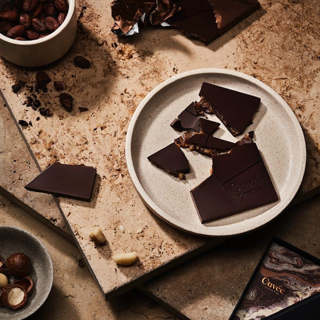Cuvee macadamia and caramel chocolate