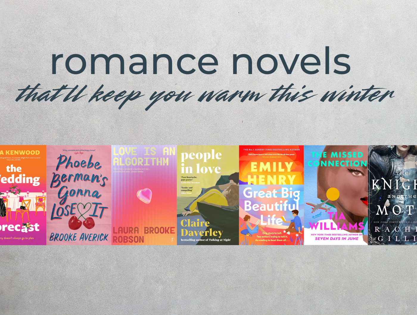 Romance Books to Keep You Warm This Winter 2026