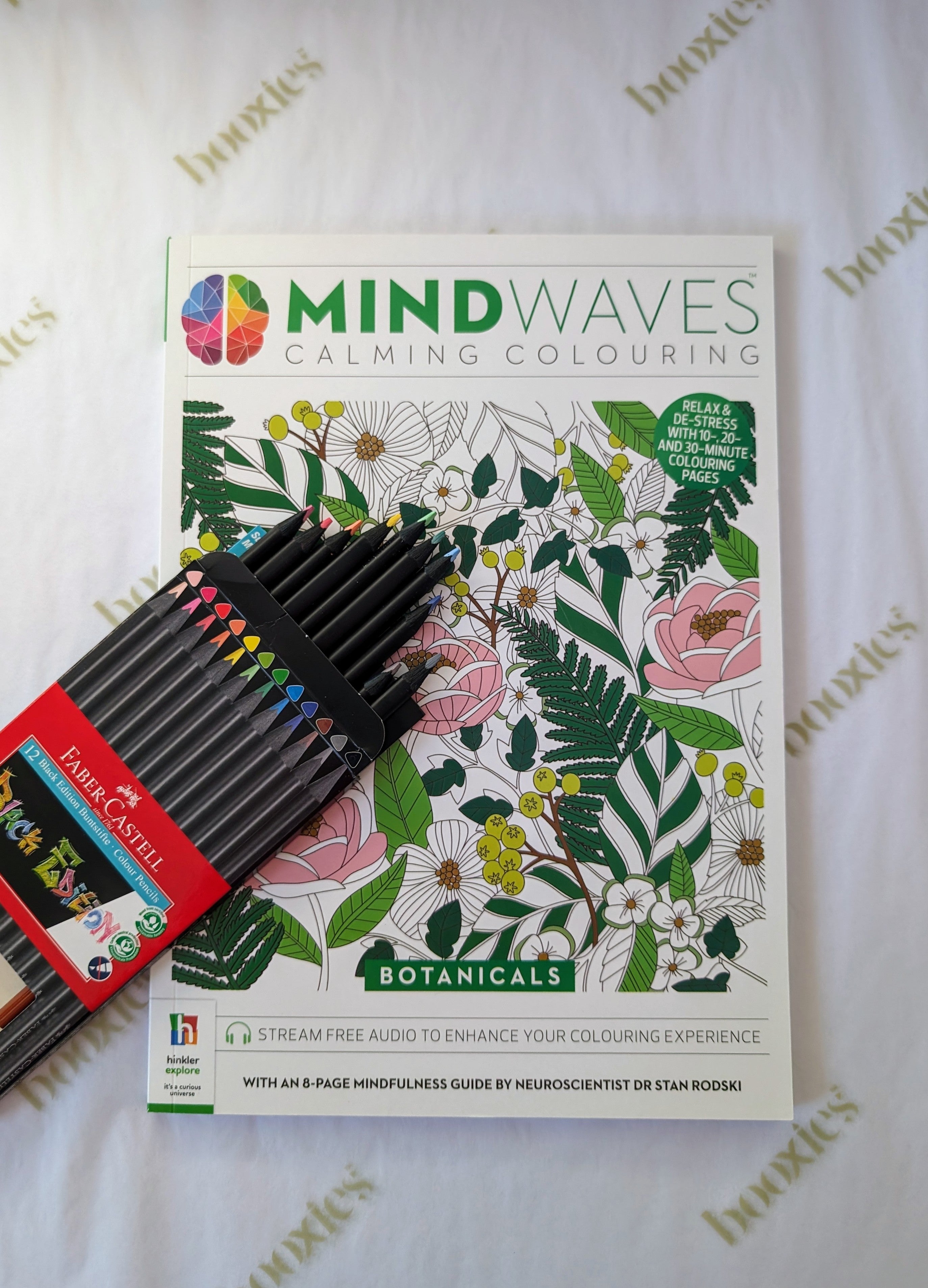 mindwaves calming colouring botanicals