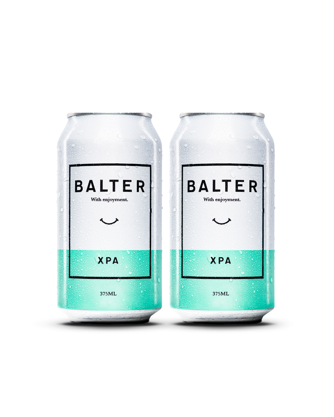 Two cans of Balter XPA on a white background