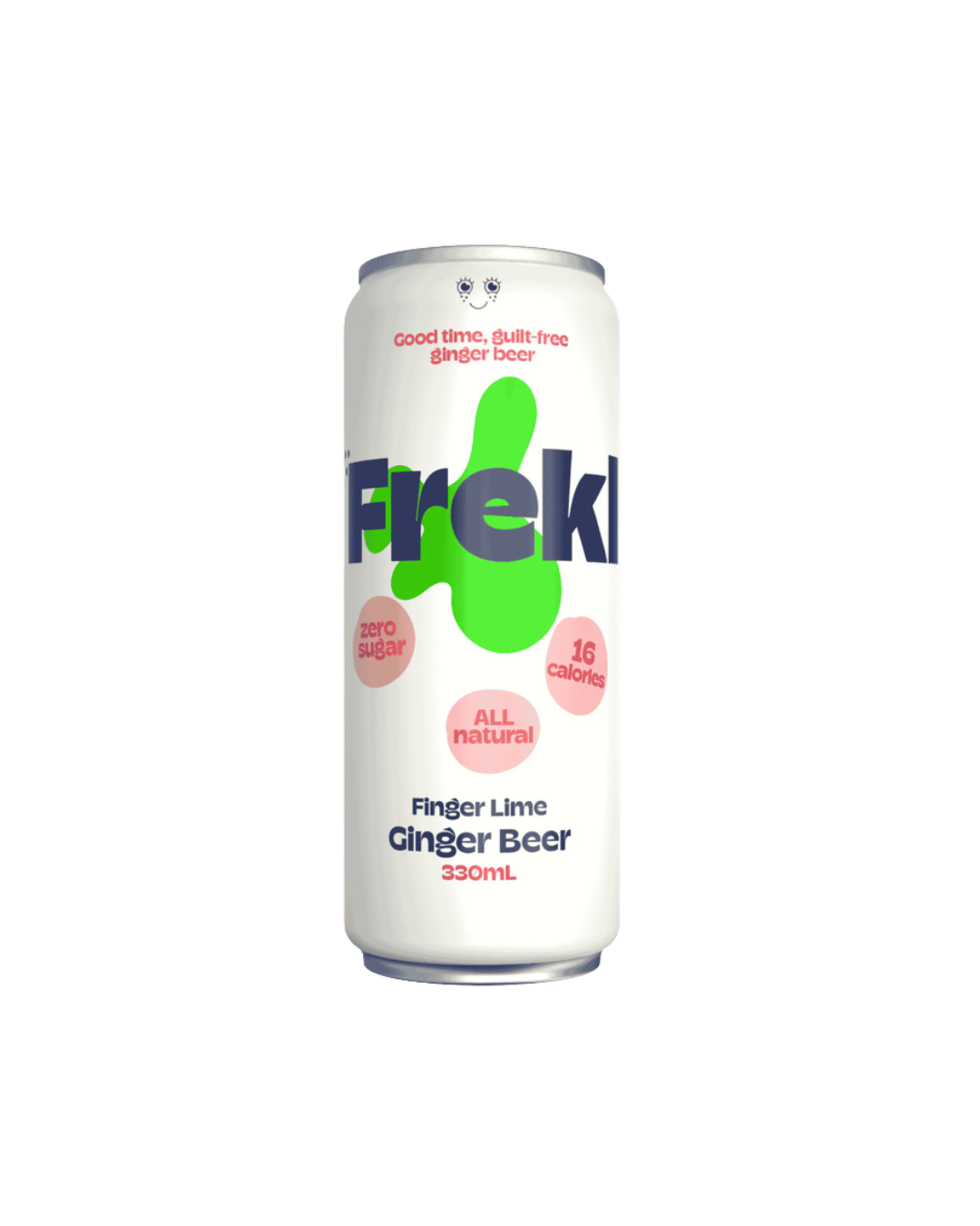 Freki Ginger Beer can on a white background