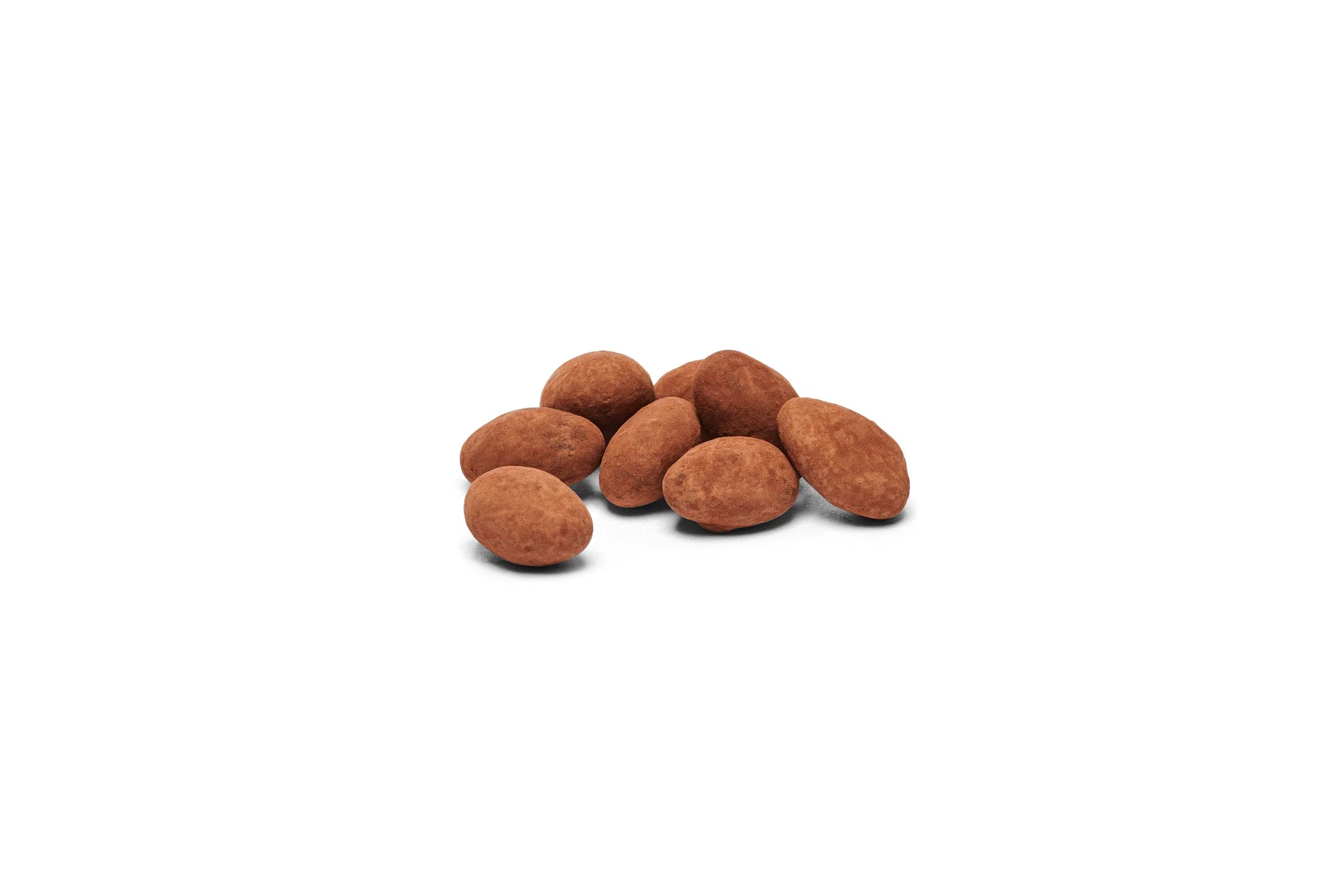 Brown textured objects on a white background