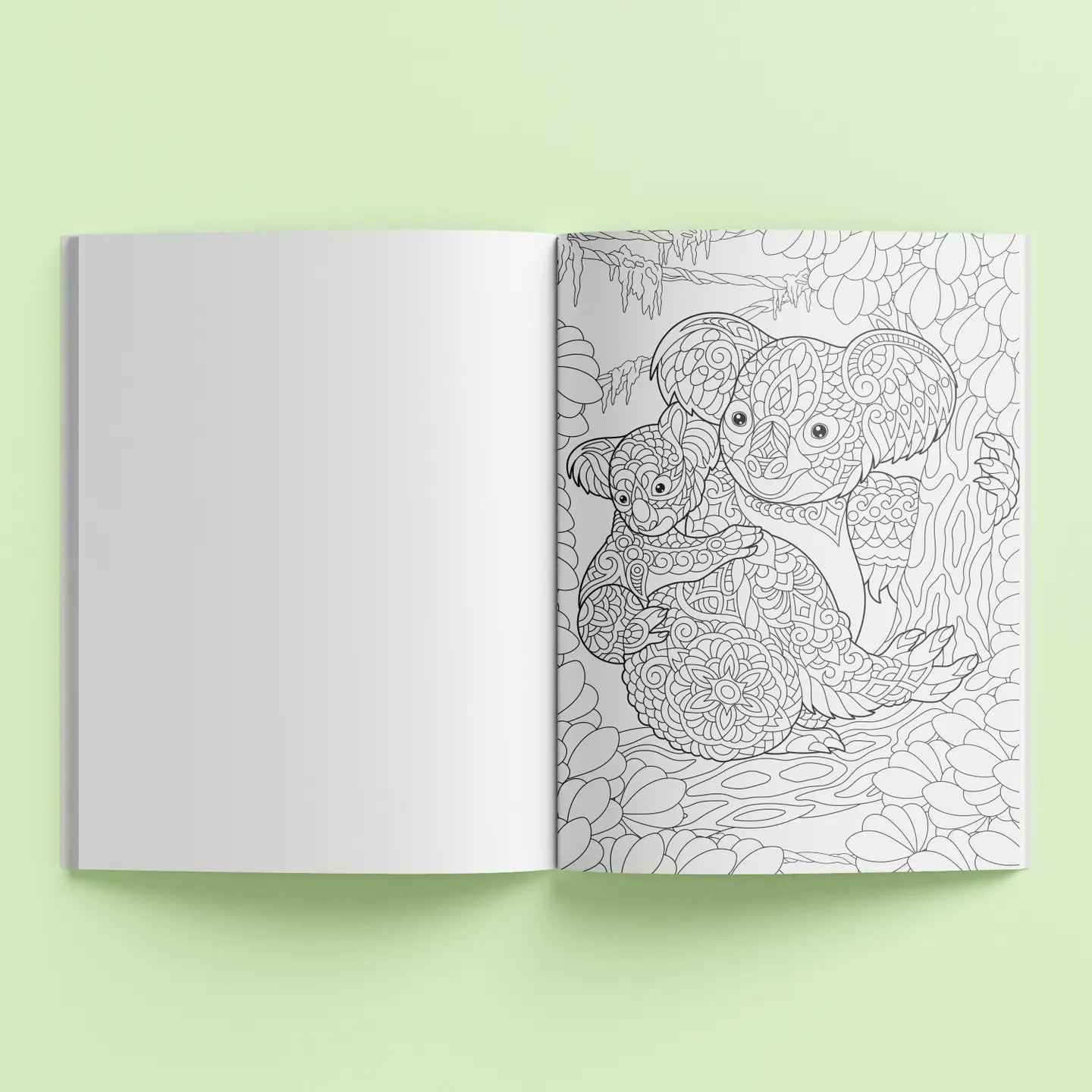 mindwaes calming colouring book Flora & Fauna