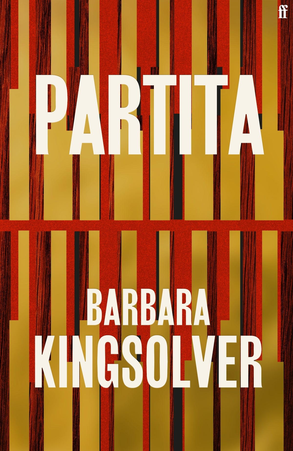 Book cover of 'Partita' by Barbara Kingsolver with a striped design.