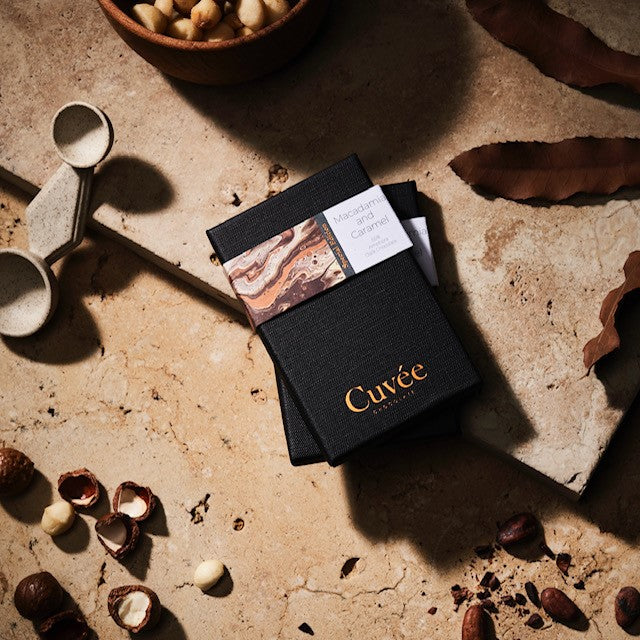 Cuvee macadamia and caramel chocolate